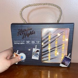 Fairy lights with picture clips